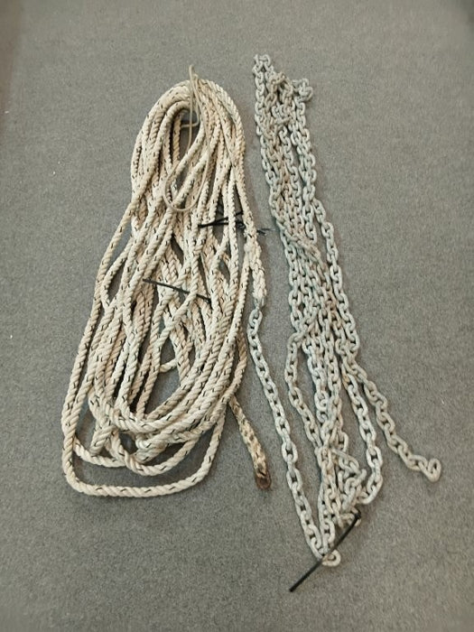 40m Anchor Warp and Chain (Used)  #NAE-008