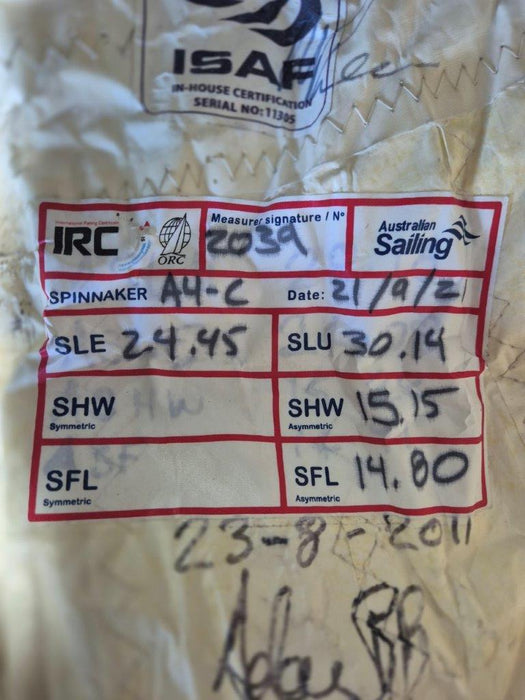 30.14m Luff Asymmetrical Spinnaker #CHW-007