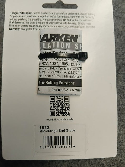 Harken Midrange Low-Beam Endstop — Set of 2 #CRAD-276