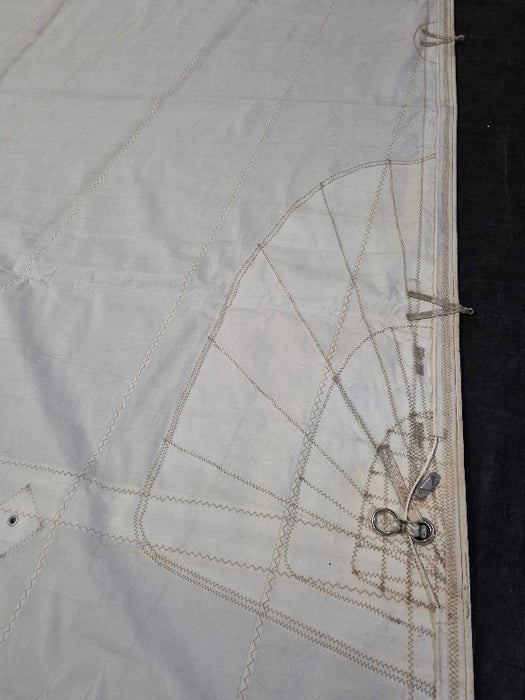close up of reef sail exchange north sails dacron second hand mainsail for sale