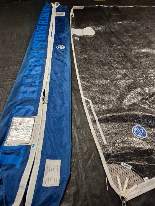 sail exchange used north sails jib with blue turtle bag