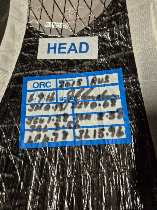 head measurement sticker sail exchange used north sails jib originally built for a Beneteau First 40