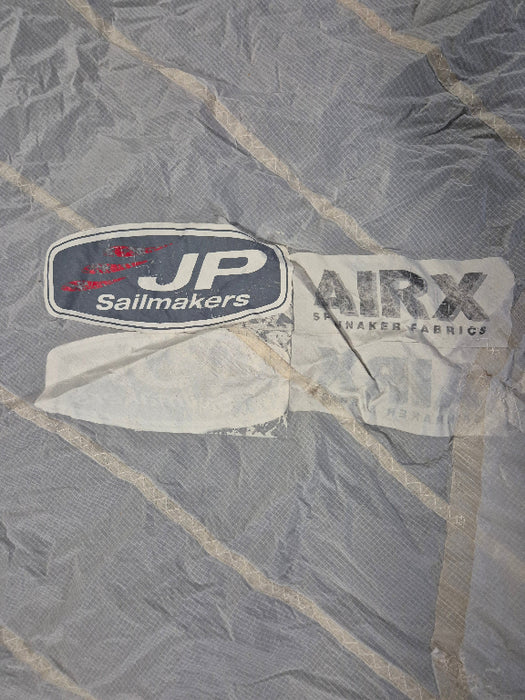 sail exchange jp sailmakers logo on second hand asymmetrical spinnaker 