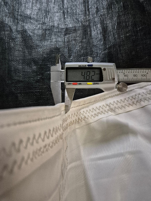 vernier measurement of luff tape size