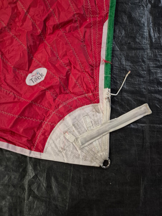 tack of used spinnaker of a sydney 38 yacht