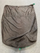 grey round drawstring sail bag with green handles