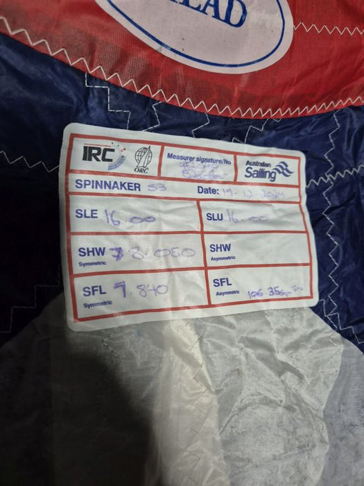 16.00m Luff Symmetrical Spinnaker S3  #LIM-003