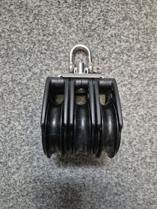 Harken 57 mm Triple Carbo Air® Block — Swivel part no 2604 (Used) #MTI-033