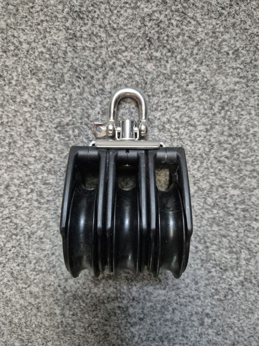 Harken 57 mm Triple Carbo Air® Block — Swivel part no 2604 (Used) #MTI-033