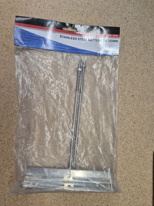 Stainless Steel Battery Tie Down Clamp  (Near New)  #LEH-038
