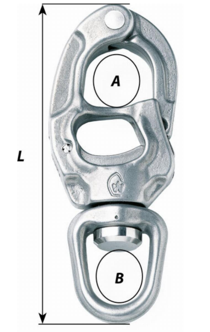 Wichard Speedlink HR Trigger Snap Shackle with Universal Eye #2654 108mm (New) #CRAD-293