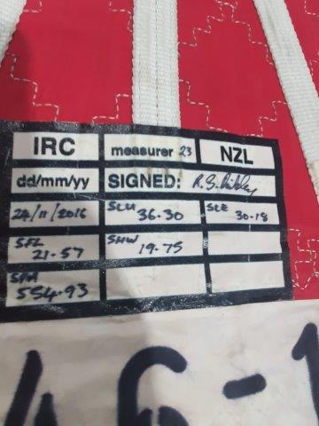 36.30m Luff Asymmetrical Spinnaker #GWH-001
