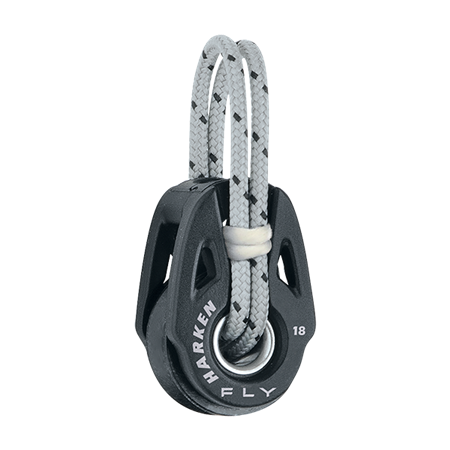 Harken 18 mm Carbo Fly™ Soft-Attach Block — Tight Cinching