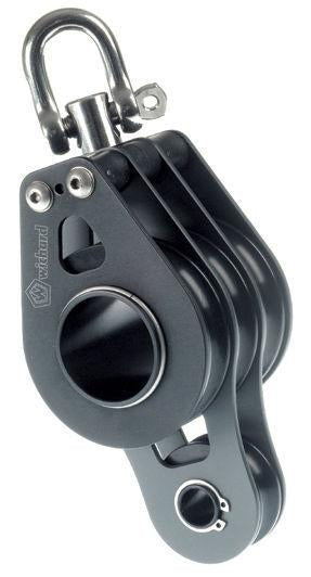 Roller Block Dia.65 Alu-Fiddleswivel Head-Triple Sheave
