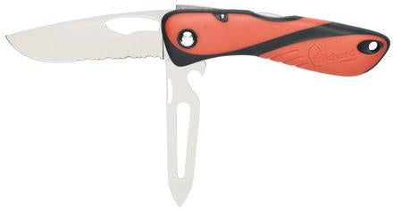 Offshore Knife - Serrated Blade - Shackler/Spike - Orange/Black