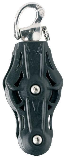 Block 45/Fiddle Swivel Snapshackle - W/B