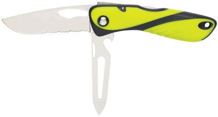 Offshore Knife - Serrated Blade - Shackler/Spike - Fluo / Black